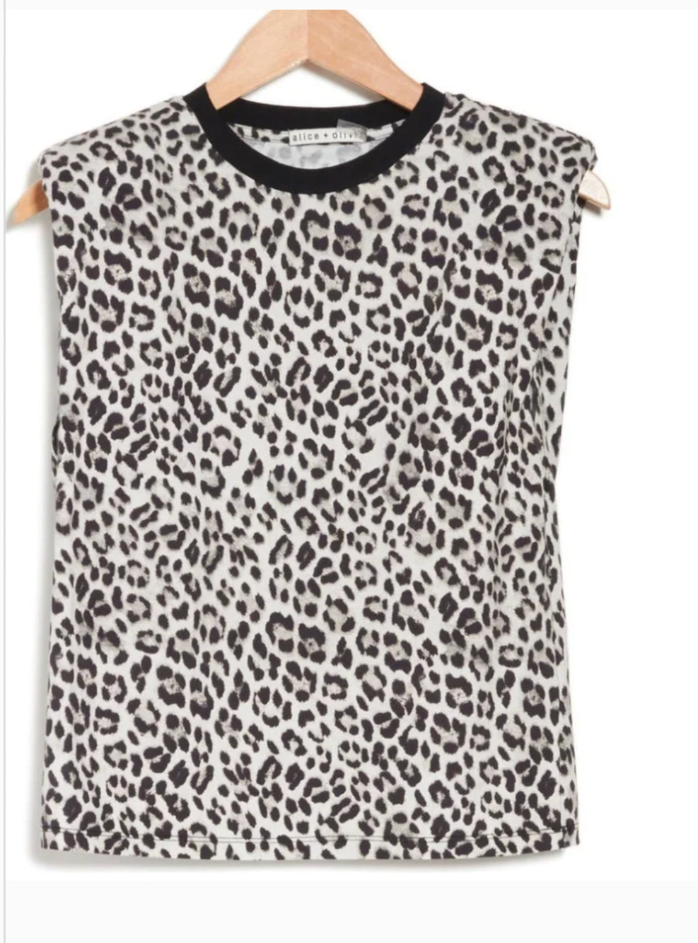 Alice + Olivia Leopard Print Tank Top t-shirt and jogger pant set- Brand New - Picture 4 of 7